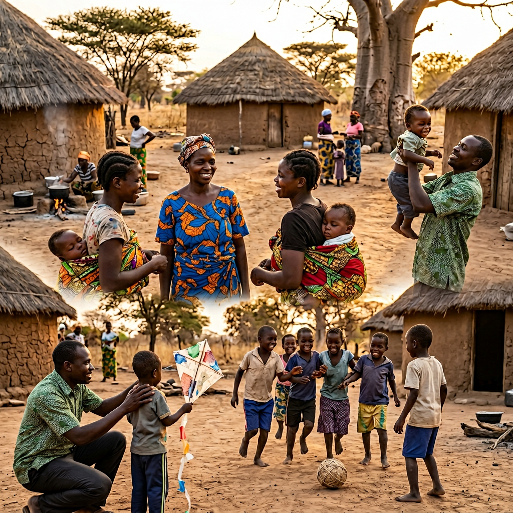 Ghanaian community and mining landscape